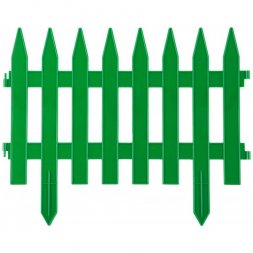 Забор декоративный GRINDA &quot;КЛАССИКА&quot;, 28x300см, зеленый 422201-G