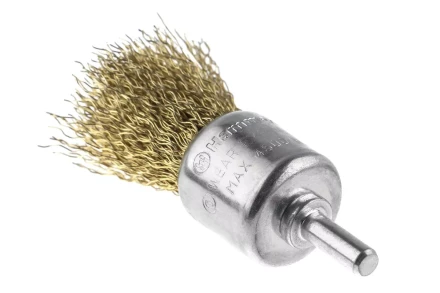 Кордщетка HAMMER кисть 25мм для дрели гофрированная латунированная сталь (207-210) купить в Екатеринбурге