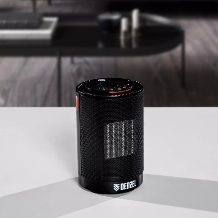 Тепловентилятор электрический керамический Denzel DTFC-1200, 3 режима, вентилятор, нагрев 600/1200 Вт 96418 купить в Екатеринбурге