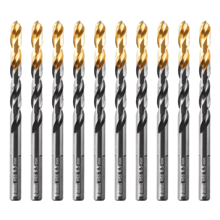 Сверло по металлу, 6,5 мм, HSS-Tin, Golden Tip, 10 шт. Denzel 717216 купить в Екатеринбурге
