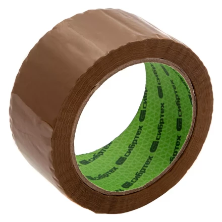 Клейкая лента, 50 мкм, 48 мм х 66 м, цвет коричневый Сибртех 88737 купить в Екатеринбурге