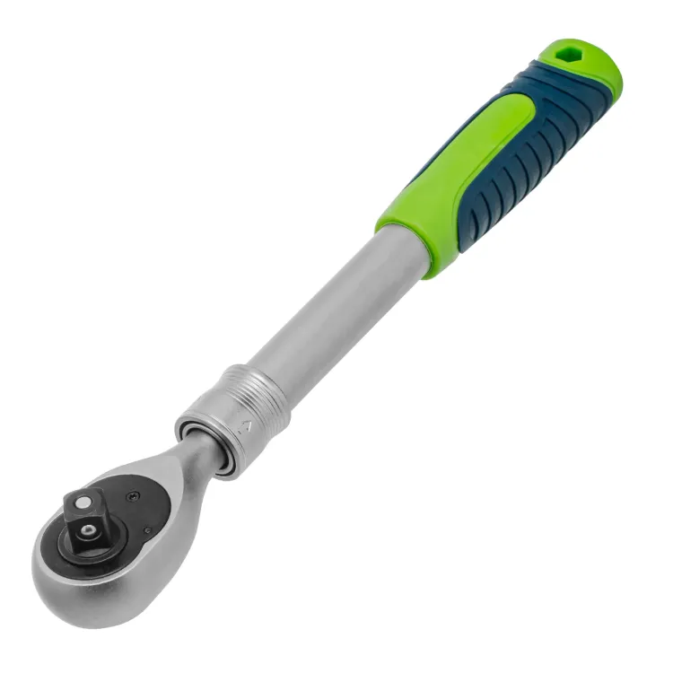 Ключ-трещотка телескопический 1/2", 300-430 мм, 72 зуба, с быстрым сбросом// Сибртех 14077 купить в Екатеринбурге