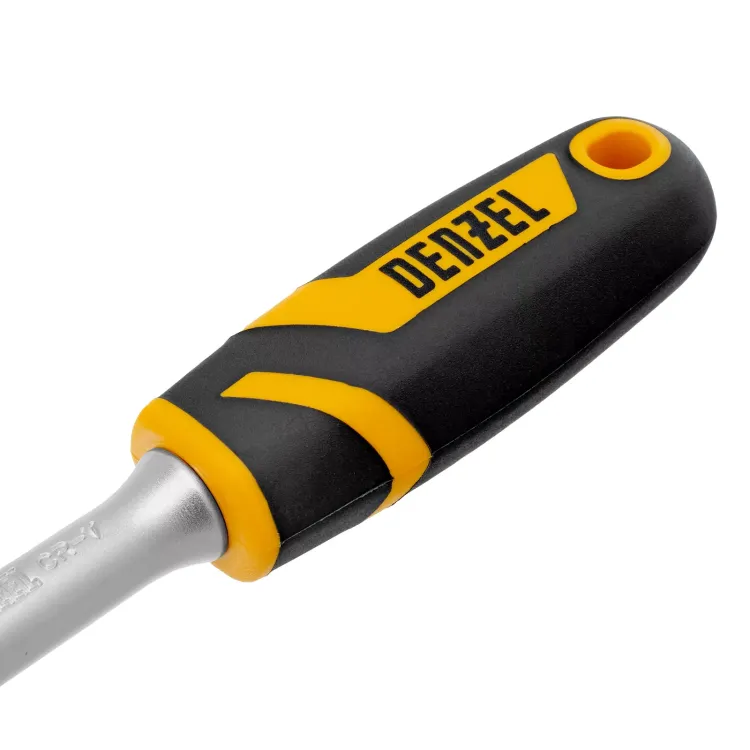 Ключ-трещотка 1/2" Denzel 14033, 90 зубьев, с быстрым сбросом, CrV купить в Екатеринбурге