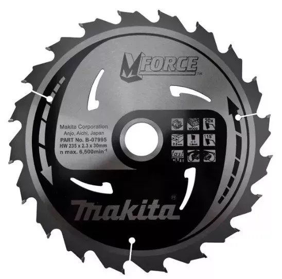 Диск пильный Makita M-Force, 190х30х2мм, 12 зуб, для дерева B-31245 купить в Екатеринбурге