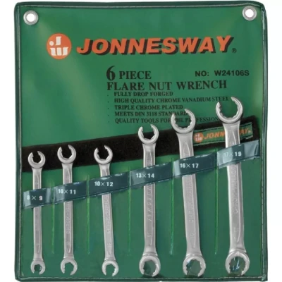 Набор ключей разрезных 8-19мм 6предметов Jonnesway W24106S 47328