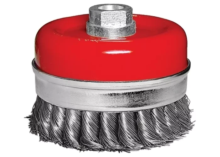 Щетка для УШМ Heavy Duty, 125 мм, М14, "чашка", крученая металлическая проволока  MATRIX 74674 купить в Екатеринбурге
