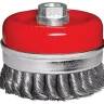 Щетка для УШМ Heavy Duty, 125 мм, М14, "чашка", крученая металлическая проволока  MATRIX 74674 купить в Екатеринбурге