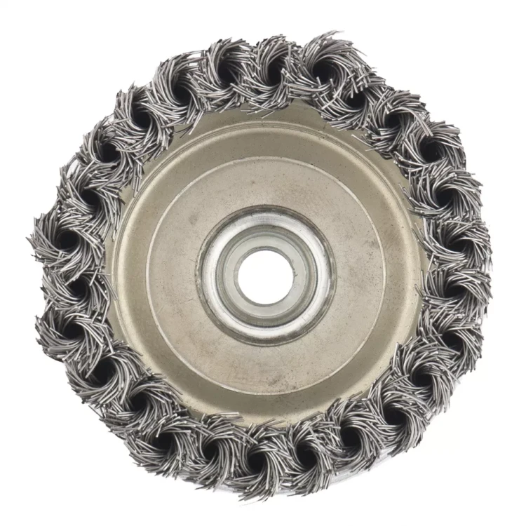 Щетка для УШМ Heavy Duty, 125 мм, М14, "чашка", крученая металлическая проволока  MATRIX 74674 купить в Екатеринбурге