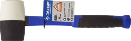 Киянка ЗУБР ЭКСПЕРТ резиновая чёрная с фиберглассовой рукояткой серия ПРОФЕССИОНАЛ купить в Екатеринбурге