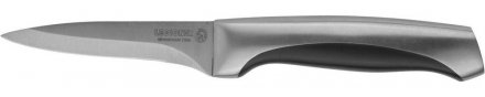 Нож LEGIONER &quot;FERRATA&quot; овощной, рукоятка с металлическими вставками, лезвие из нержавеющей стали, 90мм 47948 купить в Екатеринбурге