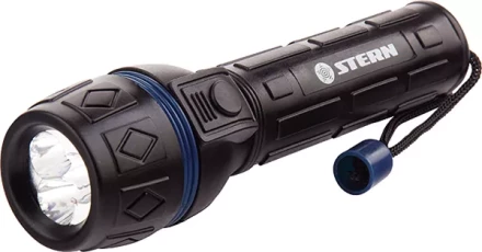 Фонарик светодиодный, ударопрочный корпус, влагозащищённый, 3 ярких светодиода, 2хАА, Stern 90511 купить в Екатеринбурге