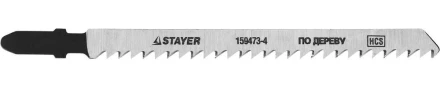 Полотна STAYER &quot;STANDARD&quot;, T301CD, для эл.лобзиков, HCS, по дереву, фанере, ДВП, ДСП, быстр точный рез, EU-хвост., 100/4мм, 2шт 159473-4 купить в Екатеринбурге
