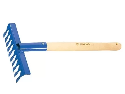 Грабли витые 8-зубые 140 мм с рукояткой 300 мм СИБРТЕХ Россия 61761 купить в Екатеринбурге