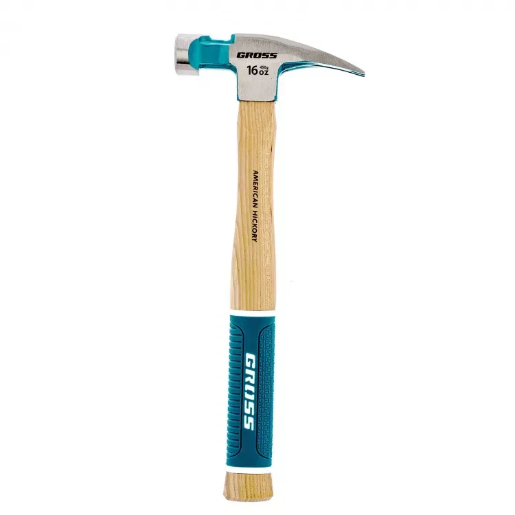 Молоток-гвоздодер с магнитом GROSS AMERICAN HICKORY 450 г угол 75 обрезиненная рукоятка 10418 купить в Екатеринбурге
