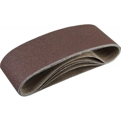 Лента шлифовальная бесконечная ЗУБР "СТАНДАРТ" на тканевой основе, для ЛШМ, P80, 100х610мм, 5 шт 35343-080