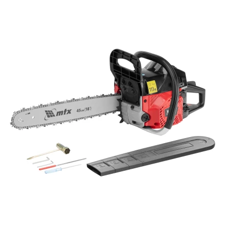 Пила цепная бензиновая MS-5218, шина 45 см, 52см3, 3 л.с., шаг 0,325, паз 1,5 мм, 72 зв// MTX 95212 купить в Екатеринбурге