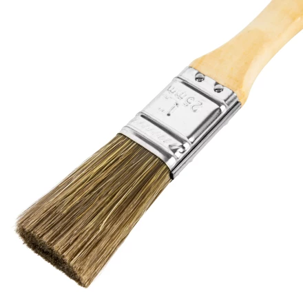 Кисть плоская &quot;Евро&quot; 1&quot;, смешанная щетина, деревянная ручка MTX 83077 купить в Екатеринбурге