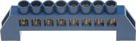 Шина СВЕТОЗАР нулевая, в изоляц оболочке, 6х9мм, 8 полюсов, макс. ток 100А 49805-08 купить в Екатеринбурге