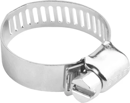 Хомуты ЗУБР &quot;ЭКСПЕРТ&quot;, оцинкованные, просечная лента 8 мм, 13-26 мм, 10 шт 37803-13-26-10 купить в Екатеринбурге