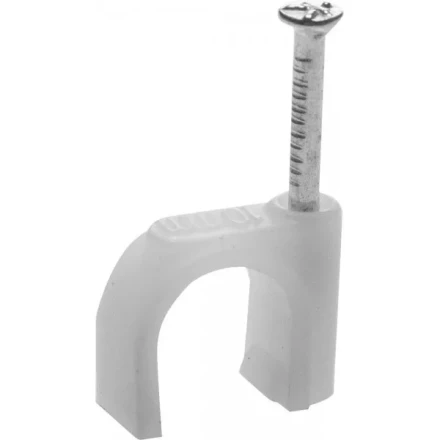 Скоба-держатель для круглого кабеля, с оцинкованным гвоздем, 10 мм, 70 шт, STAYER Master 4510-10 4510-10 купить в Екатеринбурге