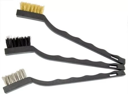 Набор щеток 3 шт металлические с пластмассовой ручкой малые MATRIX 74860 купить в Екатеринбурге