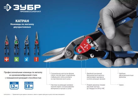 Ножницы по металлу двухрычажные ПРОФЕССИОНАЛ серия ПРОФЕССИОНАЛ купить в Екатеринбурге