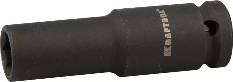 Торцовая головка KRAFTOOL "INDUSTRIE QUALITAT" ударная, удлиненная (1/2"), FLANK, Cr-Mo, фосфатированная, 13 мм 27942-13_z01 купить в Екатеринбурге