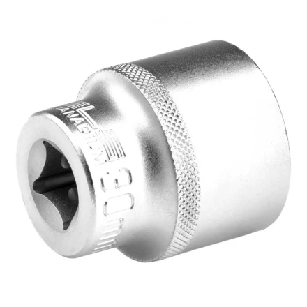 Головка торцевая 30 мм двенадцатигранная CrV под квадрат 1/2 хромированная Stels 13673 купить в Екатеринбурге