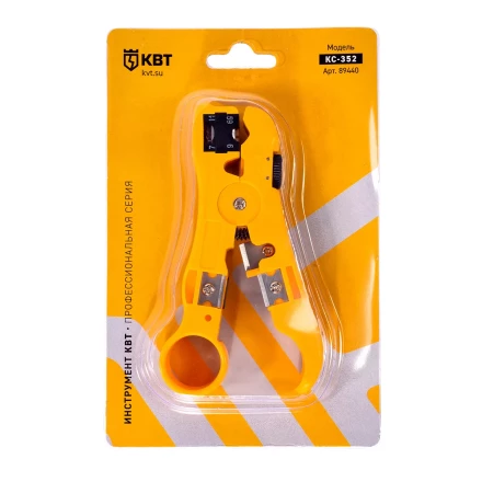 Стриппер КВТ КС-332 для снятия изоляции с коаксиального кабеля (89440) купить в Екатеринбурге
