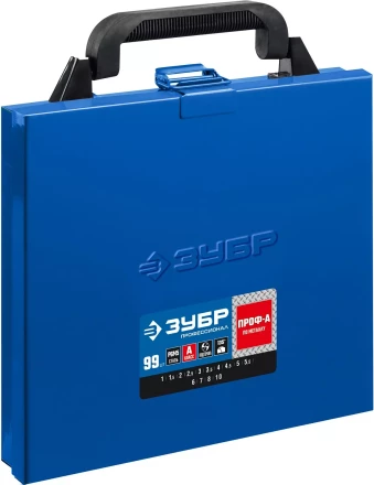 ЗУБР ПРОФ-А, 99 шт, (1-10 мм), сталь Р6М5, класс А, мет.бокс, набор сверл по металлу, Профессионал (29625-H99) купить в Екатеринбурге