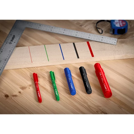 ЗУБР МП-1000К чёрный, 2-10 мм, клиновидный перманентный маркер (06333-2) купить в Екатеринбурге