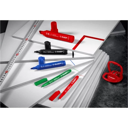 ЗУБР МП-1000К чёрный, 2-10 мм, клиновидный перманентный маркер (06333-2) купить в Екатеринбурге