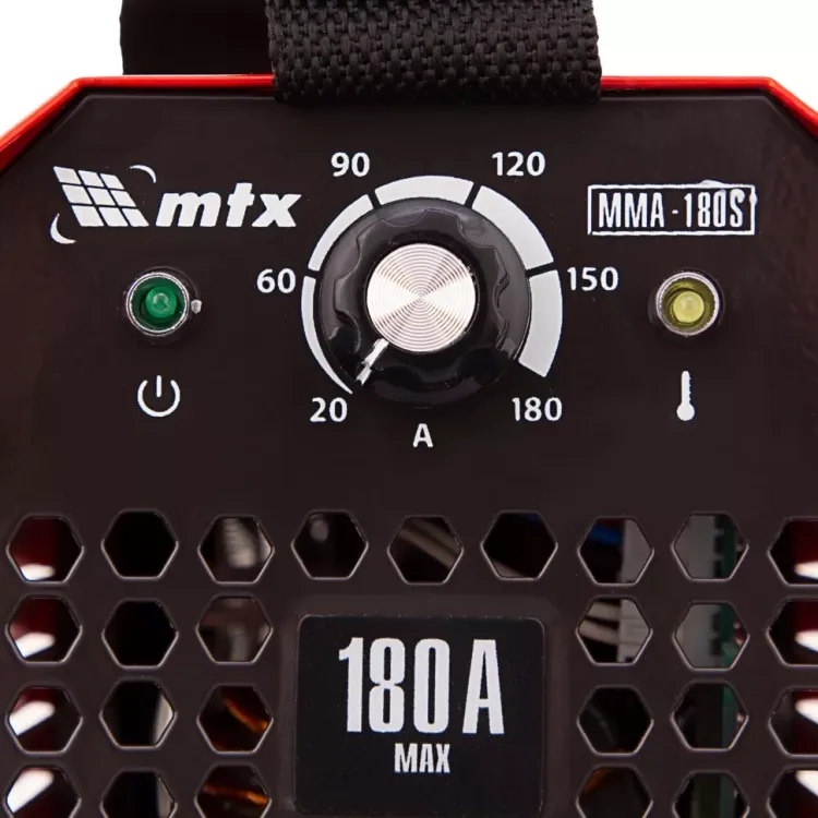 Инверторный аппарат дуговой сварки MTX 94390 MMA-180S, 180 А, ПВ60%, диаметр электрода 1,6-4 мм купить в Екатеринбурге