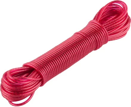 Шнур ЗУБР &quot;МАСТЕР&quot; бельевой, стальная сердцевина, в пластиковой оплетке, 15м 50140-15 купить в Екатеринбурге