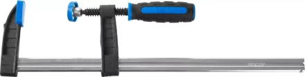 Струбцина ЗУБР &quot;ПРОФЕССИОНАЛ&quot;, тип &quot;F&quot;, двухкомпонентная ручка, стальная закаленная рейка, 50х250мм 32155-050-250 купить в Екатеринбурге