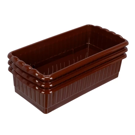 Поддон для рассады Palisad 322х166х82 мм, пластиковый, 3 шт, под 8 горшочков 250 мл., 643442 купить в Екатеринбурге