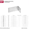 Крепежный угол ЗУБР "МАСТЕР" анкерный, 80х80х40мм, 1шт 310226-080-080 купить в Екатеринбурге