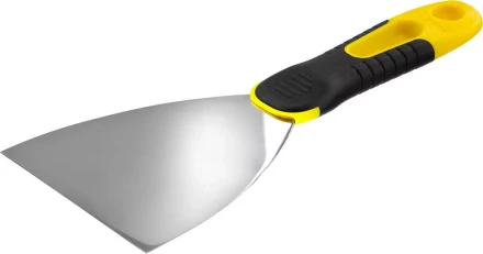 Шпатель STAYER &quot;PROFESSIONAL&quot; нержавеющее профилированное полотно, 2к ручка, 100 мм 10045-10 купить в Екатеринбурге