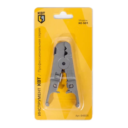 Стриппер КВТ КС-501 для снятия изоляции и оболочки с UTP кабелей (84826) купить в Екатеринбурге