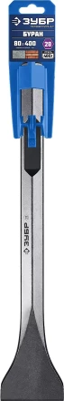 ЗУБР БУРАН, 80 х 400 мм, HEX 28, плоское изогнутое зубило, Профессионал (29372-80-400) купить в Екатеринбурге