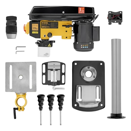 Станок сверлильный DDM-350L, 350 Вт, 13 мм, 5 ск., лазер, настольный// Denzel 95321 купить в Екатеринбурге