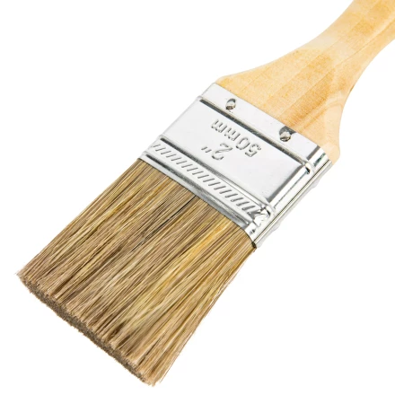 Кисть плоская &quot;Евро&quot; 2&quot;, смешанная щетина, деревянная ручка MTX 83079 купить в Екатеринбурге