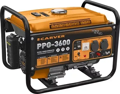 Генератор бензиновый CARVER PPG- 3600 LT-168F-1 купить в Екатеринбурге