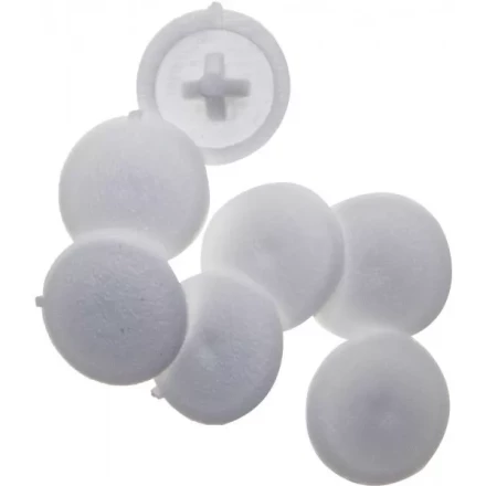 Заглушка декоративная ЗУБР под шуруп, цвет белый, шлиц №2, ТФ6, 40шт 4-308156-3 купить в Екатеринбурге