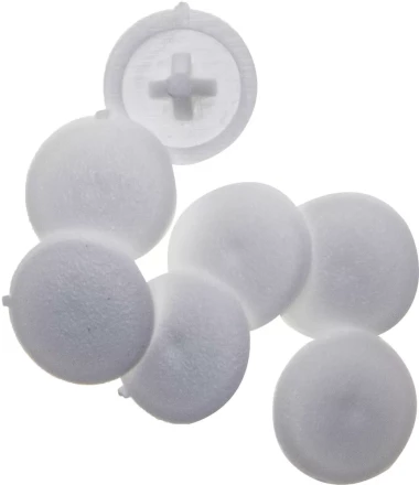 Заглушка декоративная ЗУБР под шуруп, цвет белый, шлиц №2, ТФ6, 40шт 4-308156-3 купить в Екатеринбурге