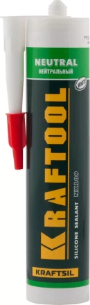 Герметик силиконовый KRAFTOOL белый, нейтральный, 300мл 41257-0 купить в Екатеринбурге
