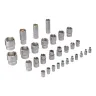 Набор инструментов Denzel 15803, 1/2", 1/4", CrV, S2, пластиковый кейс, 100 предметов купить в Екатеринбурге