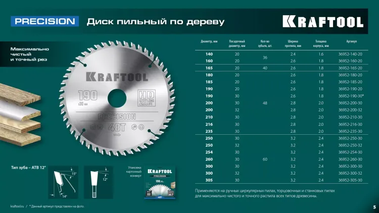 Диск пильный PRECISION, повышенный ресурс 36952-305-30 купить в Екатеринбурге