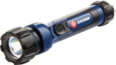Фонарик светодиодный, противоударный, влагозащищённый, 1 яркий Led, 2хАА, Stern 90520