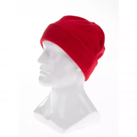 Шапка с отворотом из флиса для взрослых размер 56-57 красная Россия Сибртех 68821 купить в Екатеринбурге